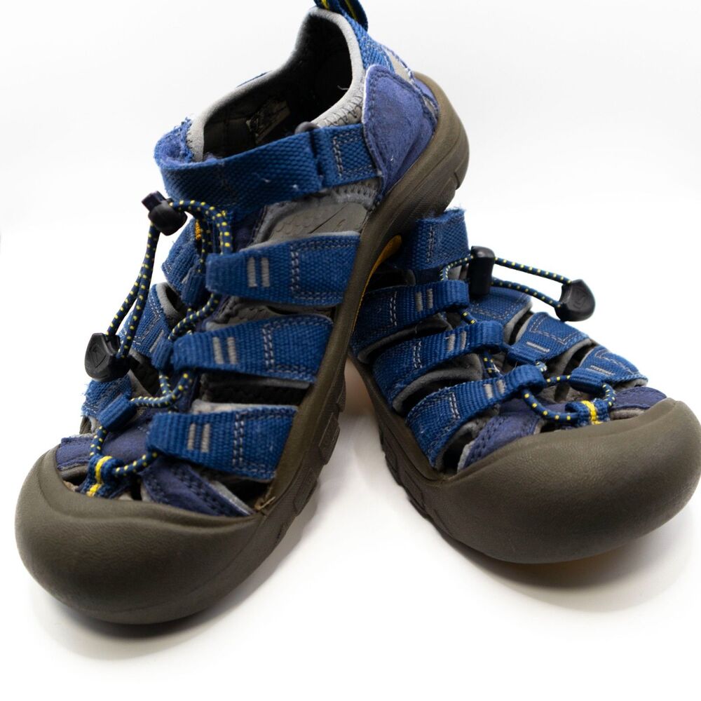 KEEN Newport H2 Kids Closed Toe Sandals Blue Waterproof Hiking Shoes Size 3